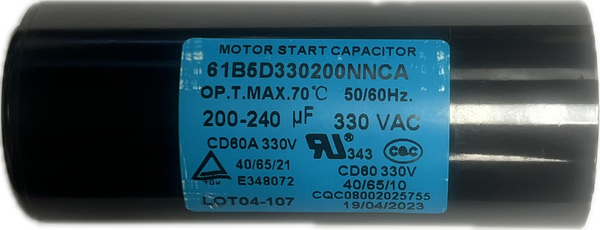 Heat Pump Compressor Capacitor for 95k through 137k BTU units