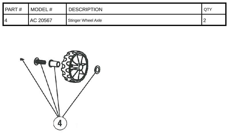 AC 20567 - Stinger Wheel Axle
