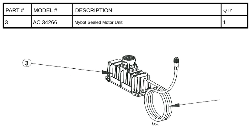 AC 34266 - Mybot Sealed Motor Unit