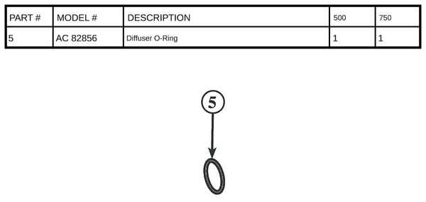 AC 82856 - Diffuser O-Ring