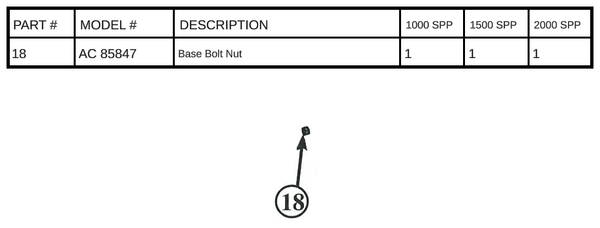 AC 85847 - Base Bolt Nut