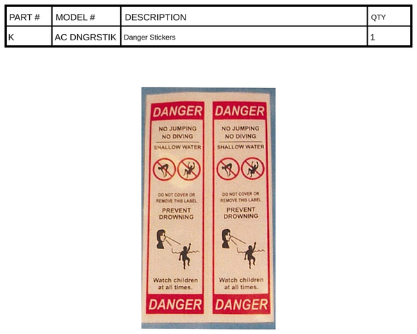 AC DNGRSTIK - Danger Stickers