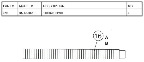 BS 64300FF - Hose Bulk Female