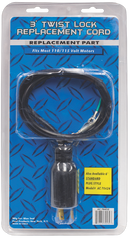3 Ft Twist Lock 110v Power Cord